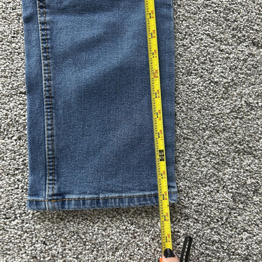 Architect Jeans Mens 30x32 Medium Wash Blue Denim Regular Straight Stretch Pants - Picture 6 of 11